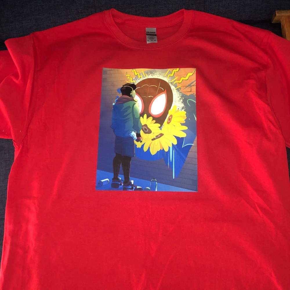 Miles morales sunflower T-shirt